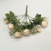 Living room decoration, artificial flowers, venue arrangement, small bunch of 6-prong plum blossoms, Manta rose, wedding artificial flowers, artificial flowers for women 2025, forest-themed purple flowers, artificial flower strips Item Picture